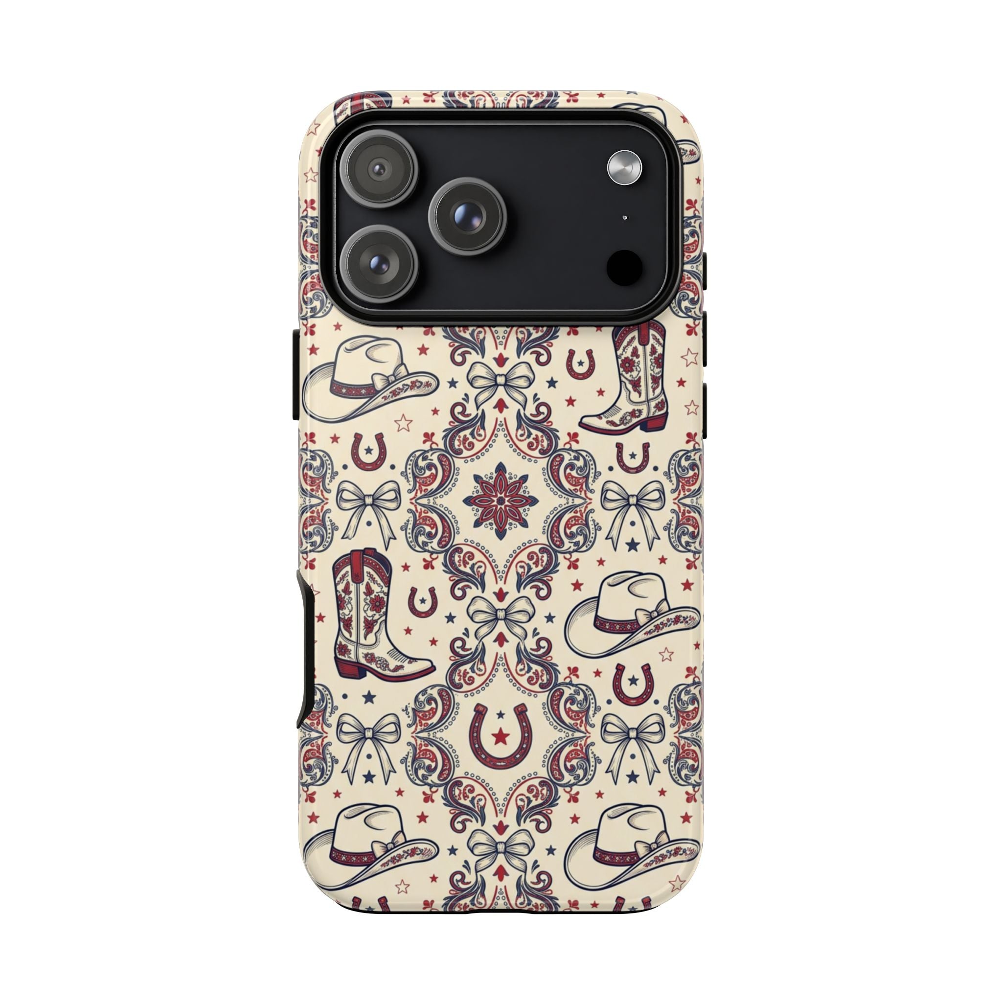Americana Cowgirl Coquette Phone Case Printify