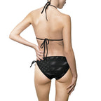 All-Black American Flag Bikini — Patriotic Women's Swimwear Printify