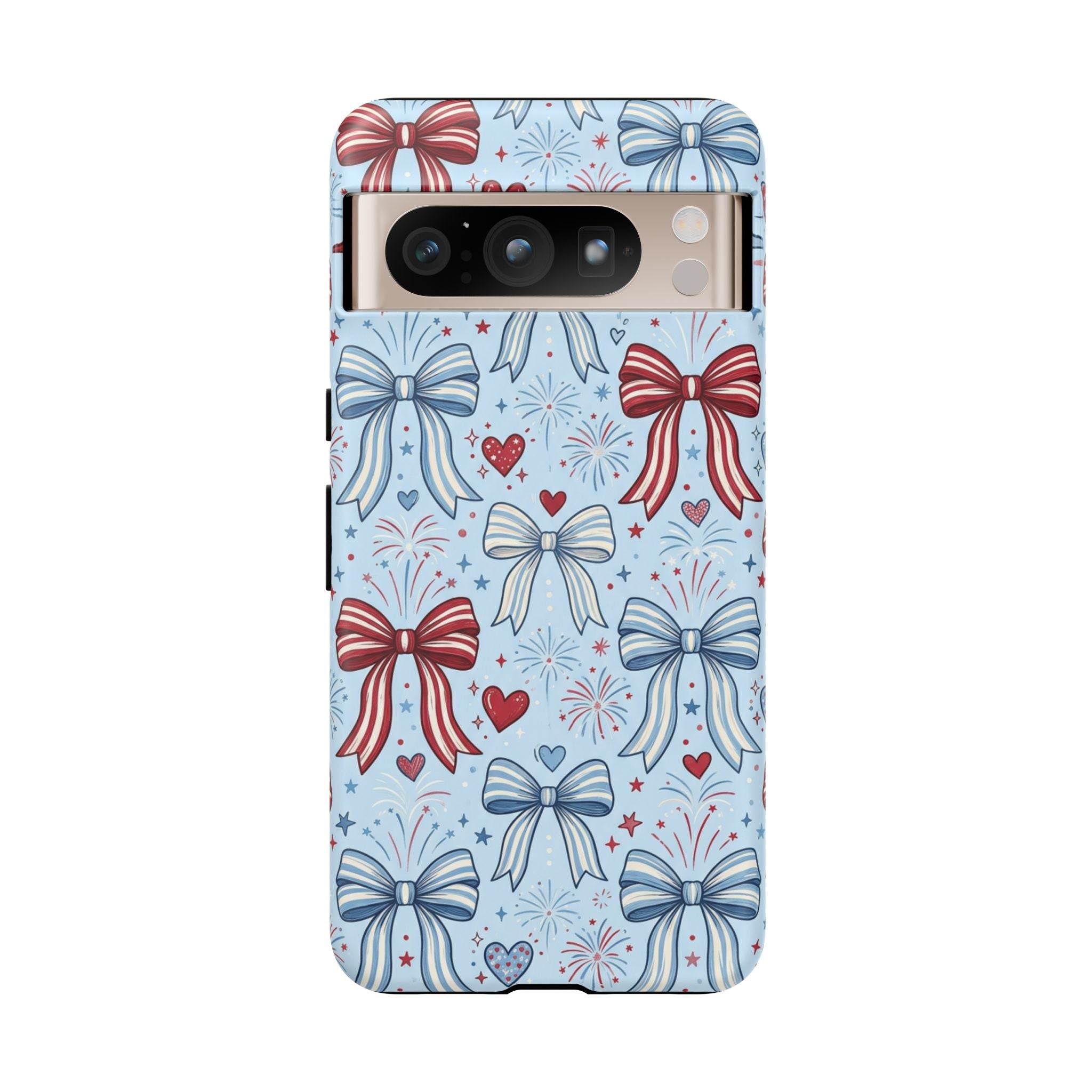Patriotic Coquette Bows & Fireworks Phone Case Printify