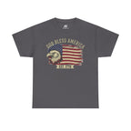 God Bless America 1776 Patriotic T-Shirt – Vintage Eagle Flag USA Tee