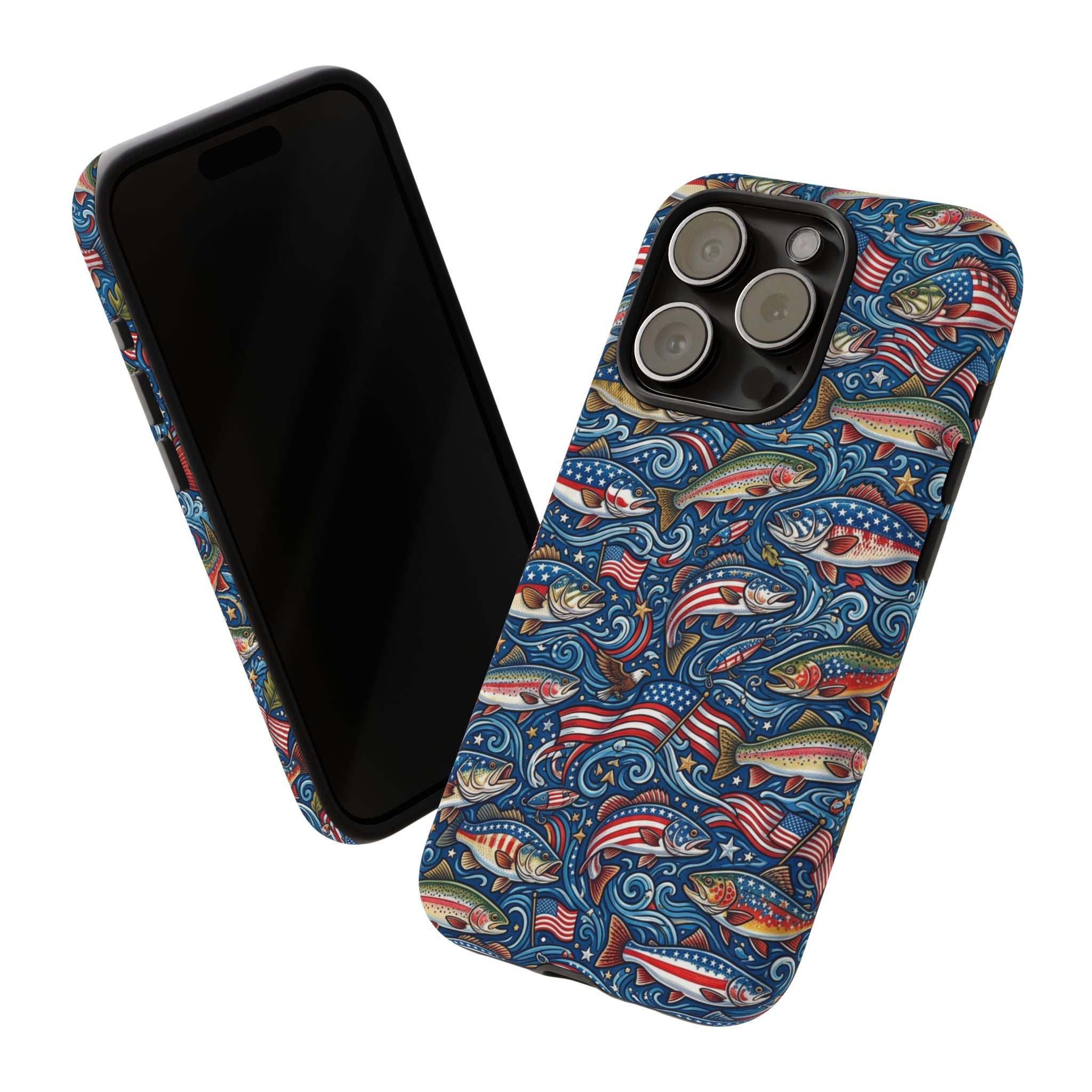 Patriotic Fishing Waters Phone Case Printify