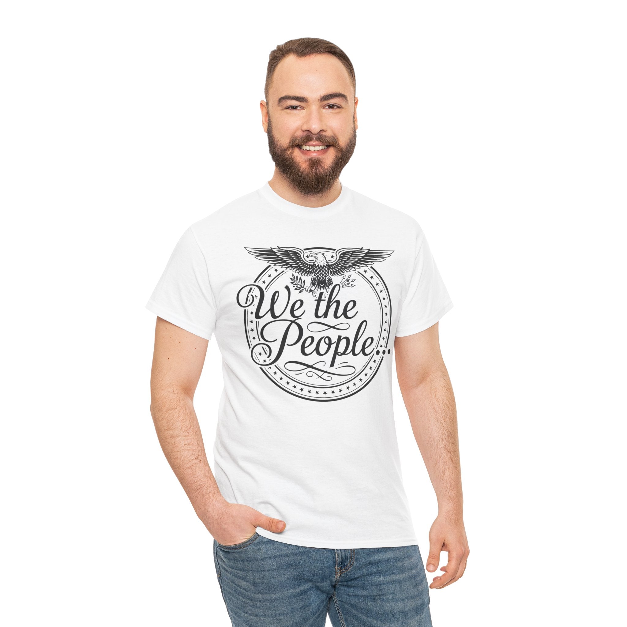 We The People Patriotic Seal T-Shirt – Unisex Heavy Cotton Tee
