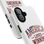 America Loves Winning Patriotic Phone Case – Tough Dual Layer iPhone & Samsung Galaxy S26 Case