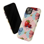 Americana Coquette Cherry Picnic Phone Case Printify