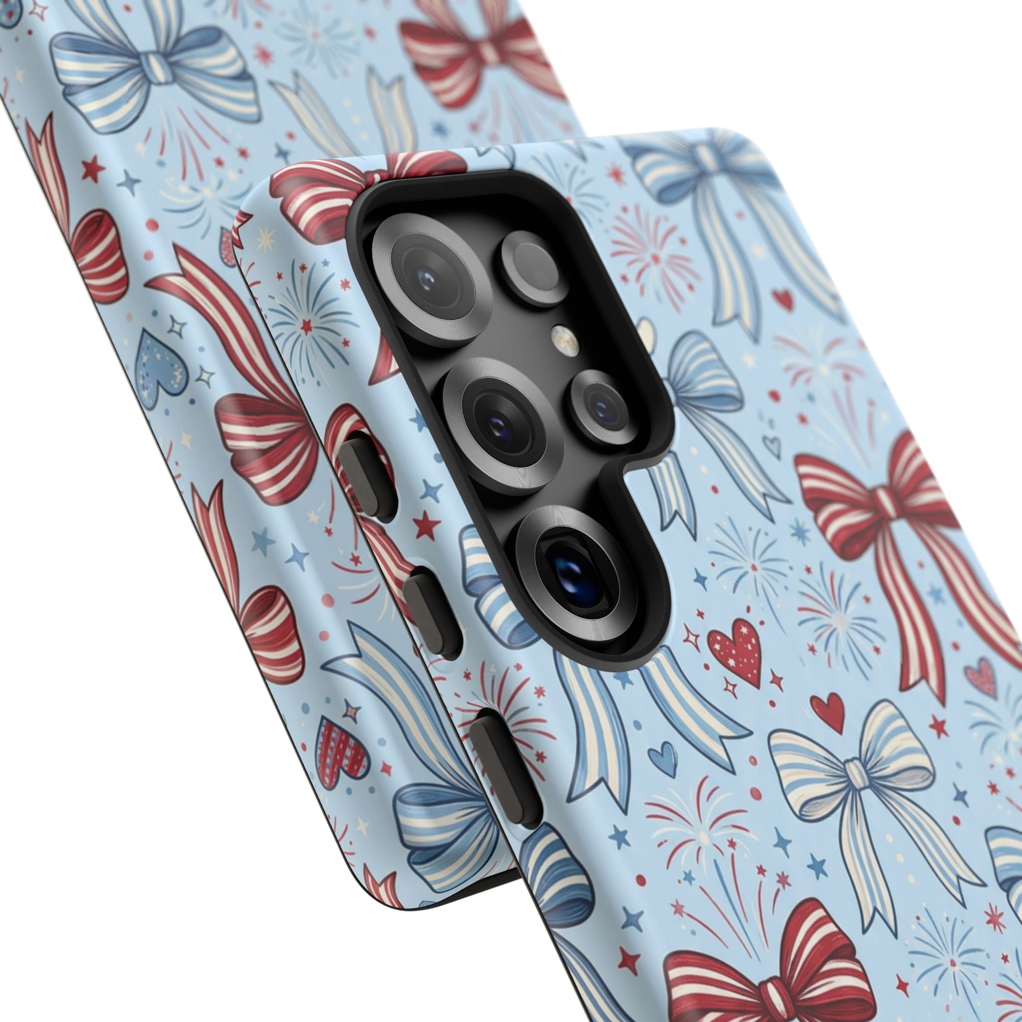 Patriotic Coquette Bows & Fireworks Phone Case Printify