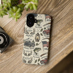 Patriotic Outdoors Phone Case – Bass Fishing & Vintage Americana Case Printify