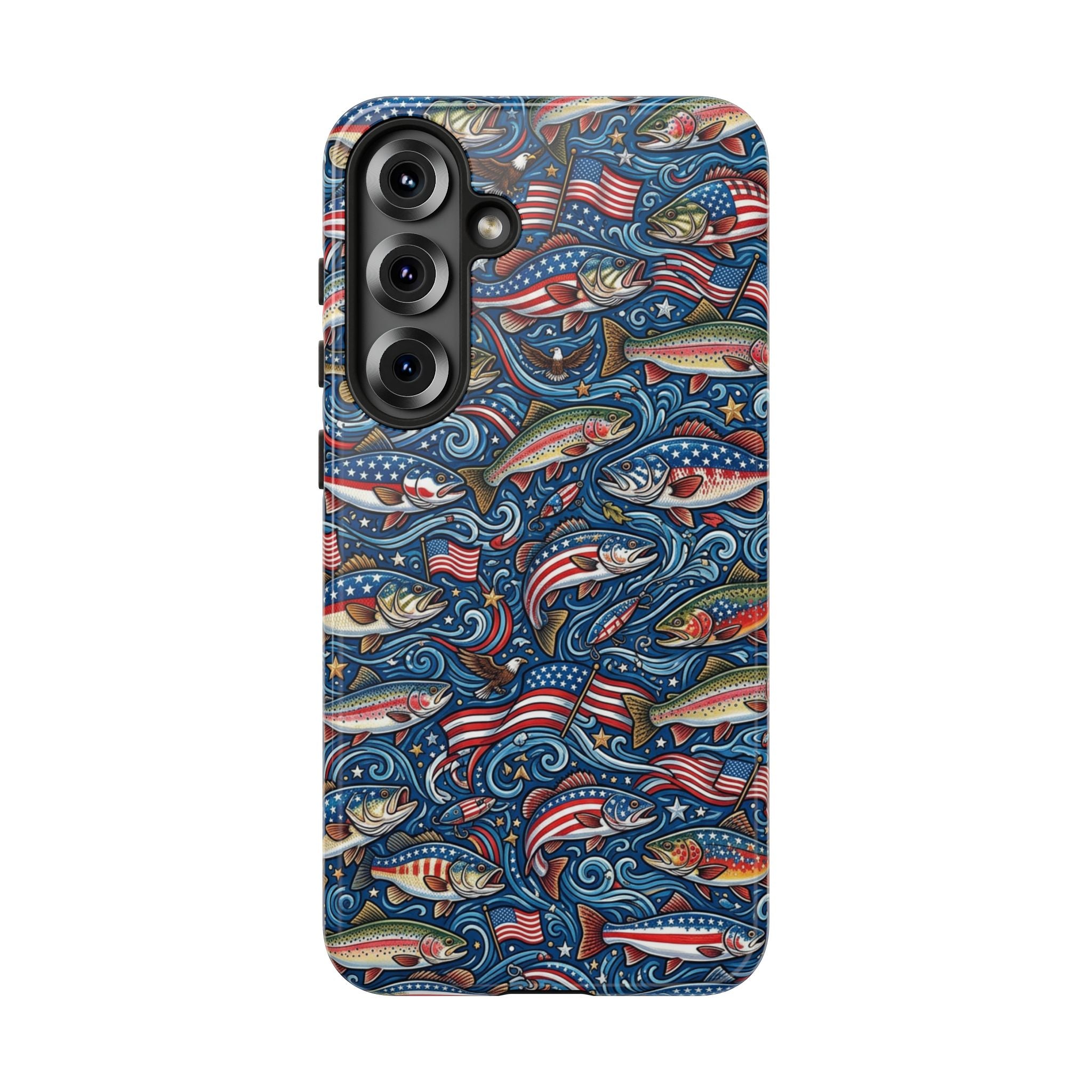 Patriotic Fishing Waters Phone Case Printify
