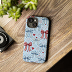 Patriotic Coquette Bows & Fireworks Phone Case Printify