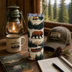Bear Mountain 20oz Stainless Steel Tumbler Printify