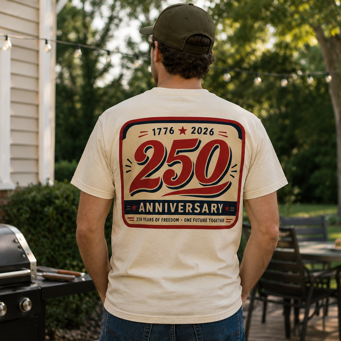 250th Anniversary T-Shirt — Retro 1776–2026 Celebration Tee Printify