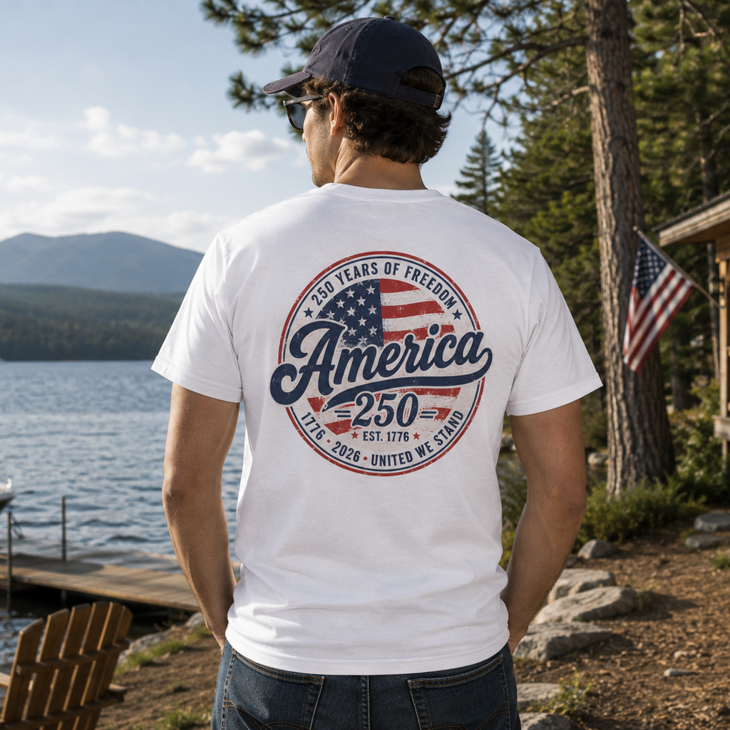 America 250 Anniversary Tee — Patriotic 250 Years of Freedom T-Shirt Printify