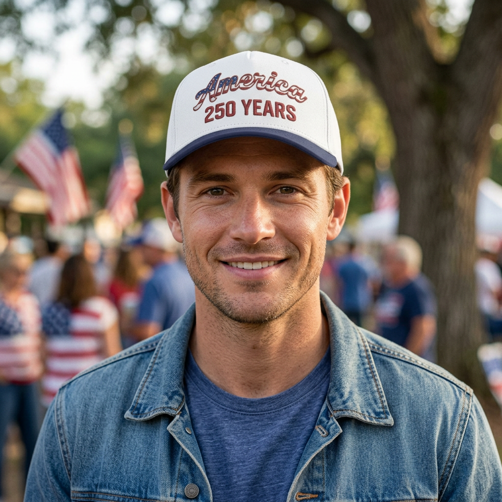 America 250 YEARS Patriotic Baseball Cap – USA 250 Snapback Hat